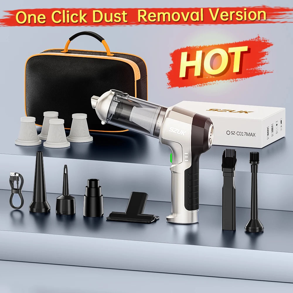 SZUK 9998700PA Car Vacuum Cleaner Strong Suction Cordless Wireless Cleaner Portable HandHeld Vacuum Cleaner Cleaning Machine