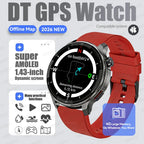 2026New GPS Global Maps Smart Watch Men 4GB Storage TWS Music &Video Player HD Display Voice Call Sport Swim Waterproof Bracelet