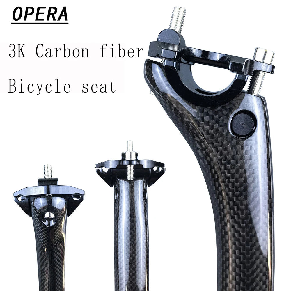 Carbon Fibre MTB Bike Seatpost 25.4/27.2/30.9/31.6mm Offset 20mm Road Bicycle seat post 3K carbon weave