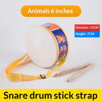 Wooden Percussion Drum Toy Set for Toddlers - with Carry Strap, Develop Rhythm Sense, Safe and Educational Music Aids