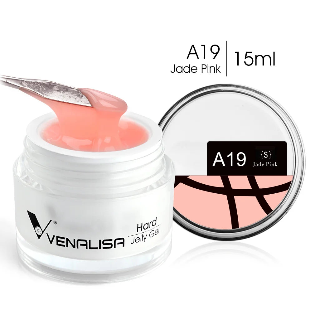 VENALISA 15ml Extension Jelly Gel Camouflage Color Nail Art Manicure Quality Poly Nail Gel Builder Extending UV LED Gel Nail