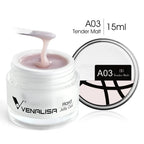 VENALISA 15ml Extension Jelly Gel Camouflage Color Nail Art Manicure Quality Poly Nail Gel Builder Extending UV LED Gel Nail