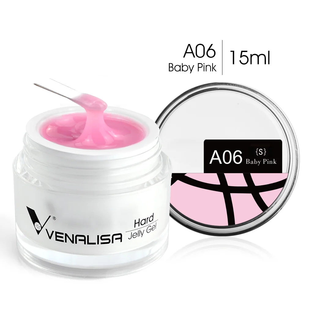 VENALISA 15ml Extension Jelly Gel Camouflage Color Nail Art Manicure Quality Poly Nail Gel Builder Extending UV LED Gel Nail