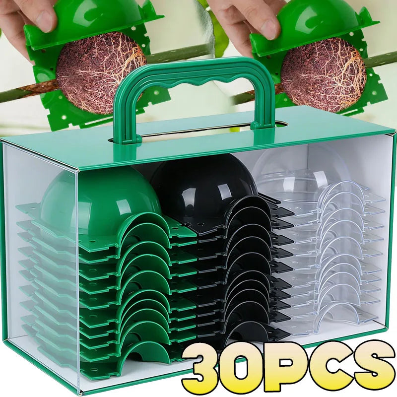 Grafting Rooting Box Plant Rooting Ball Reusable Breeding Case High Pressure Planting Root Growing Box Garden Propagation Ball