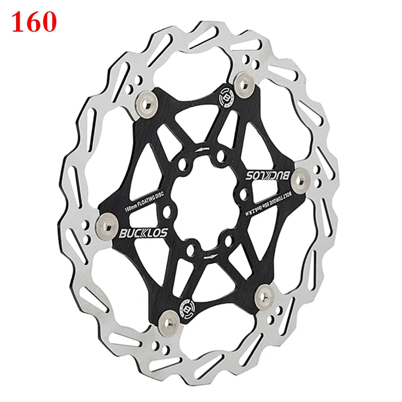 2PC BUCKLOS Bicycle Disc Brake 160/180/203 Bike Floating Rotors Stainless Steel Mountain Bike Brake Rotor Mtb Rotors Part 1PC