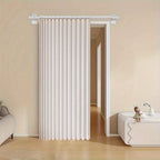 Room Divider Curtain for Kitchen and Balcony, Folding Privacy Panel with Soft Drape and Modern Home Style