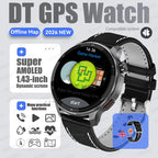2026New GPS Global Maps Smart Watch Men 4GB Storage TWS Music &Video Player HD Display Voice Call Sport Swim Waterproof Bracelet