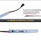 iJDM 9SMD LED Eyelid Eyebrow Modules For 2008-2010 BMW E60 LCI 5 Series 528i 535i 550i M5,HID Matching Xenon White