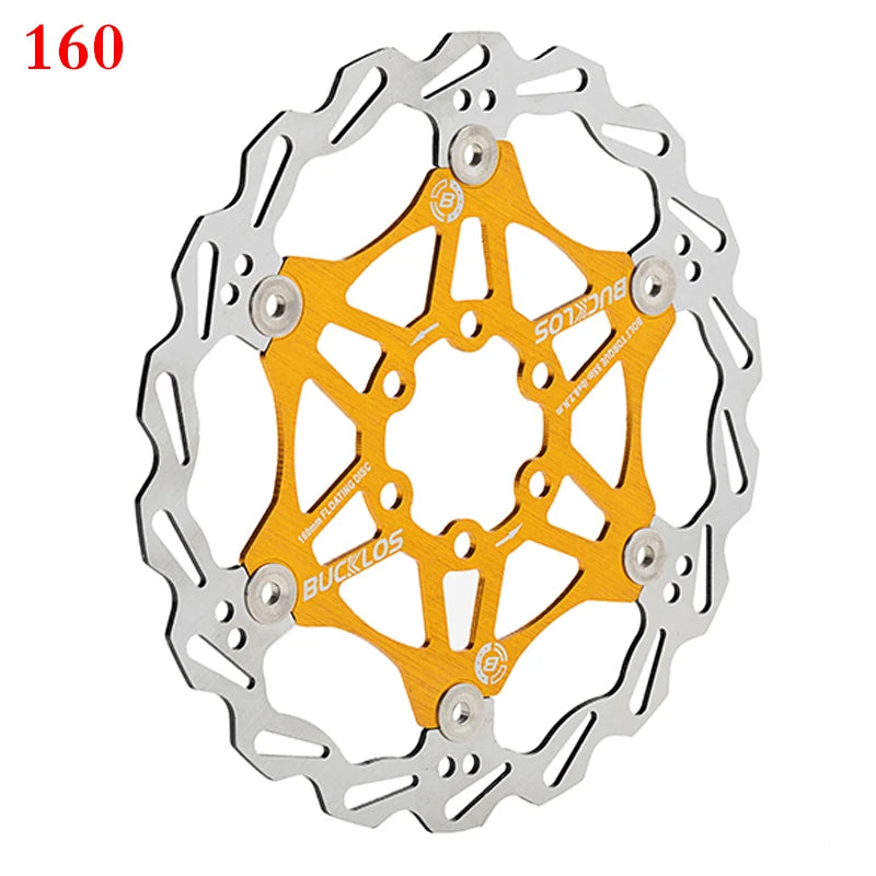 2PC BUCKLOS Bicycle Disc Brake 160/180/203 Bike Floating Rotors Stainless Steel Mountain Bike Brake Rotor Mtb Rotors Part 1PC