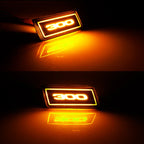 2PCS LED Side Marker Light Amber Front Bumper Turn Signal Light For Chrysler 300 300C 05-10 LED Driving Lights/Parking Lights
