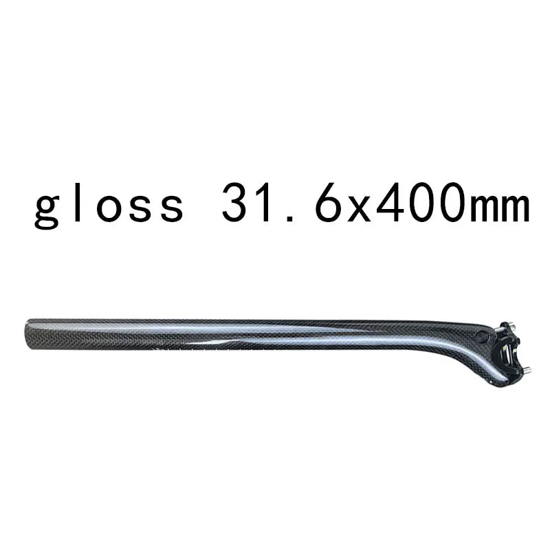 Carbon Fibre MTB Bike Seatpost 25.4/27.2/30.9/31.6mm Offset 20mm Road Bicycle seat post 3K carbon weave