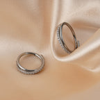 Right Grand Implant Grade Titanium Hinged Seamless Earrings Clicker Hoop Ring for Cartilage Helix Rook Septum Daith Tragus Conch