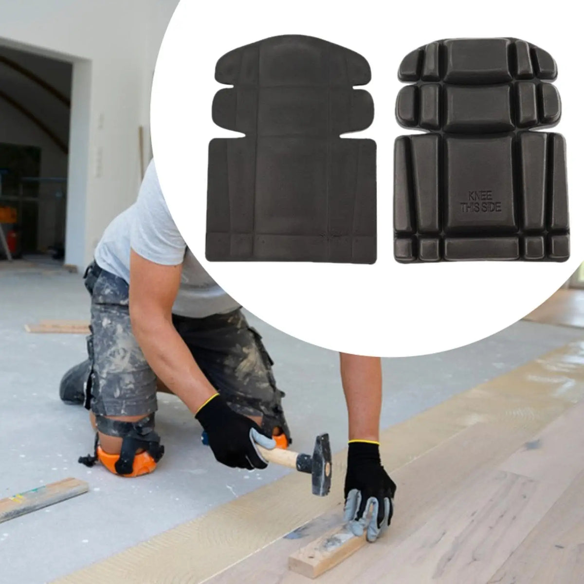 2Pcs Knee Pads Inserts Men Knee Protection Pads Workwear Kneepads for Construction Pants for Roofing Indoor Carpentry Gardening