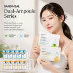 Plant Dual Effect Facial Ampoule Serum Vials Set, Cica B5/Niacinamide/Rice Bran, 10 vials