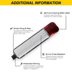 Led Interior Side Door Panel Lights Courtesy Reflector Light for 1999-2006 Silverado/Sierra 1500 2001-2006 3500 2500 HD