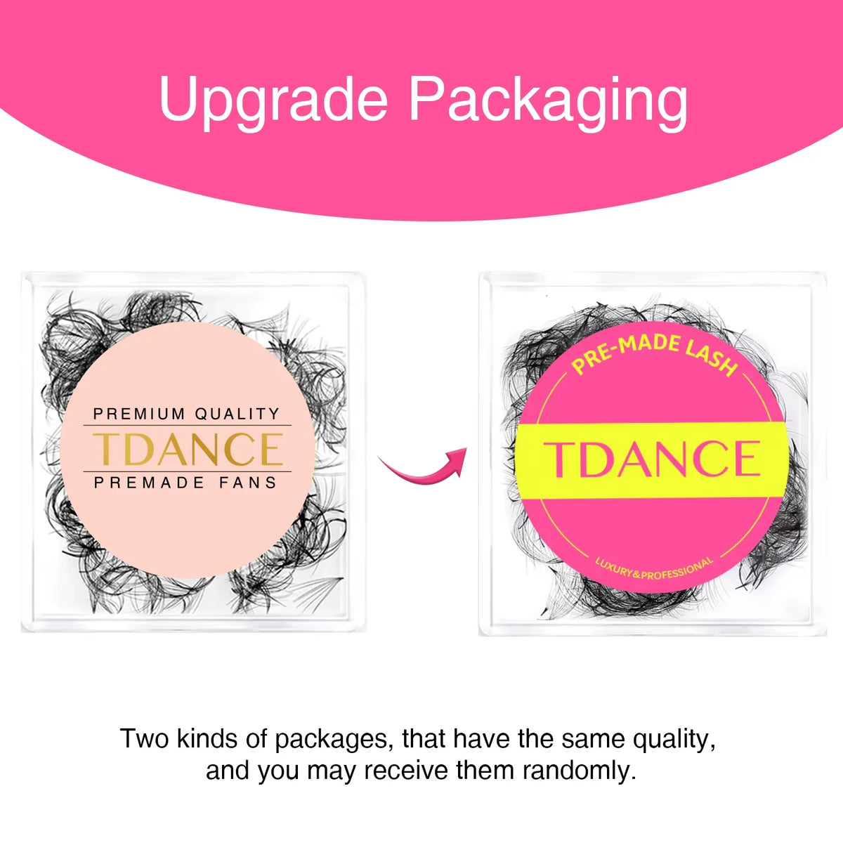 TDANCE 1500 Fans Loose Fans Slim Narrow Sharp Stem Pointy Base Loose Fans Medium Stem Thin Premade Volume Fans Eyelashes