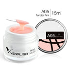VENALISA 15ml Extension Jelly Gel Camouflage Color Nail Art Manicure Quality Poly Nail Gel Builder Extending UV LED Gel Nail
