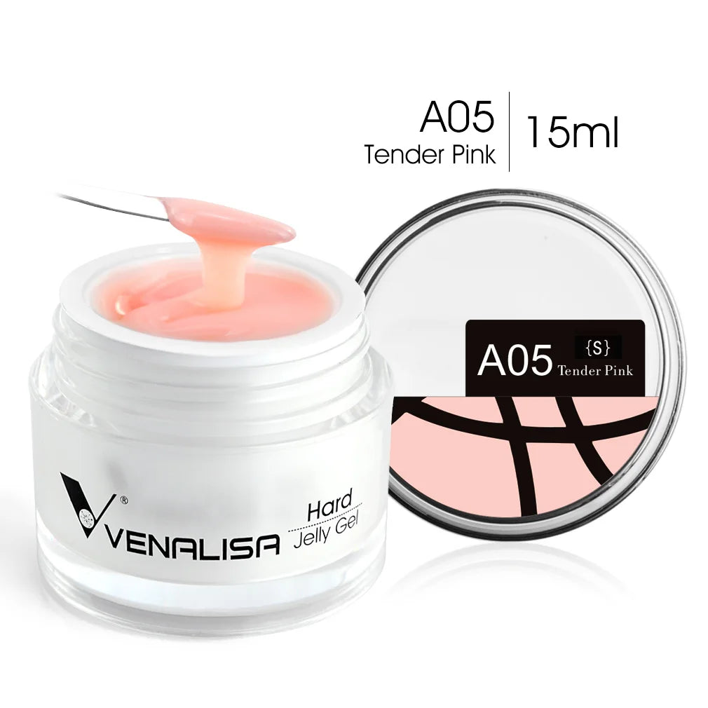 VENALISA 15ml Extension Jelly Gel Camouflage Color Nail Art Manicure Quality Poly Nail Gel Builder Extending UV LED Gel Nail