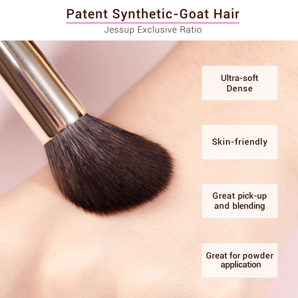 Jessup Makeup Brushes Set Professional Natural-Synthetic Hair Makeup Brush Foundation Powder Contour Eyeshadow 25pcs