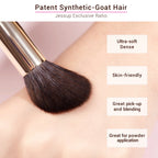 Jessup Makeup Brushes Set Professional Natural-Synthetic Hair Makeup Brush Foundation Powder Contour Eyeshadow 25pcs