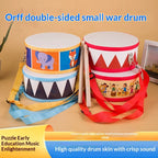 Wooden Percussion Drum Toy Set for Toddlers - with Carry Strap, Develop Rhythm Sense, Safe and Educational Music Aids