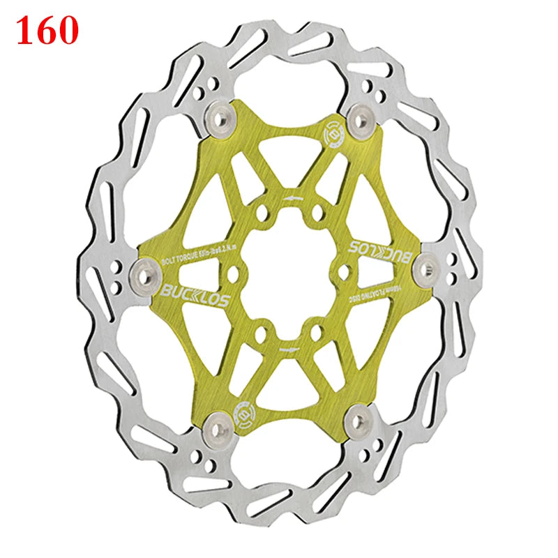 2PC BUCKLOS Bicycle Disc Brake 160/180/203 Bike Floating Rotors Stainless Steel Mountain Bike Brake Rotor Mtb Rotors Part 1PC