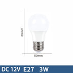 10pcs E27 LED Bulb Lights DC 12V lampada luz E27 lamp 3W 6W 9W 12W 15W 18W spot bulb Led Light Bulbs for Outdoor Lighting AP 12V