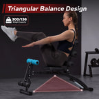 MERACH Adjustable Ab Trainer Bench Sit Up Machine for Home Gym Abdominal Workout