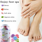 180/40pcs instant foot bath effervescent tablets essential oil bath salt spa foot care exfoliating soothing skin moisturizing