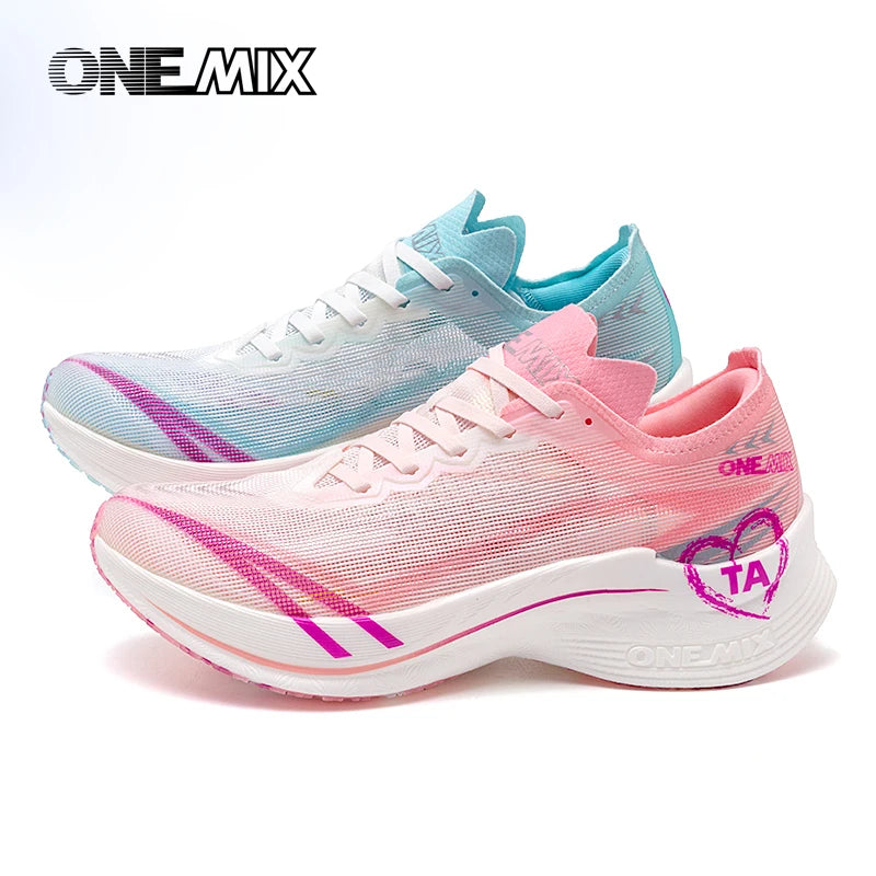 ONEMIX New Marathon Carbon Plate Running Racing Shoes Men Professional Stable Support Shock-relief Ultra-light Rebound Sneakers