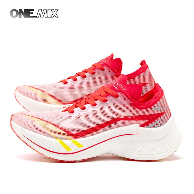 ONEMIX New Marathon Carbon Plate Running Racing Shoes Men Professional Stable Support Shock-relief Ultra-light Rebound Sneakers