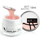 VENALISA 15ml Extension Jelly Gel Camouflage Color Nail Art Manicure Quality Poly Nail Gel Builder Extending UV LED Gel Nail