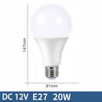 10pcs E27 LED Bulb Lights DC 12V lampada luz E27 lamp 3W 6W 9W 12W 15W 18W spot bulb Led Light Bulbs for Outdoor Lighting AP 12V