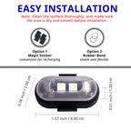 RGB LED Strobe Footwell Light Kit with Remote Control, Rechargeable, 2-10 Lights Set