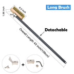 SHANGPEIXUAN Professional Pizza Oven Copper Brush Scraper Household Grill Brass Cleaning Brush with 21 inch Aluminium Handle