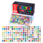 Acrylic Paint Soft Brush Markers Set, Soft Brush Tip Paint Pens and Paint Markers, Acrylic Paint Pens for Wood, Stone, Canvas