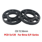 For Bmw E/F-Series 12/15/20mm Wheel Spacer Adapter PCD 5x120 CB 72.56mm 5-Lug Car 2Pieces/set Aluminium 6061-T6