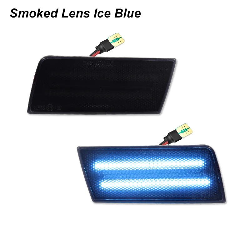 For Chrysler 300 300C 2005-2010 2PCS LED Side Marker Light Amber Front Bumper Turn Signal Light,Replace OEM Sidemarker Lamps