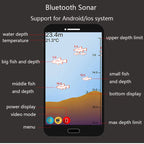 PuPoPan  Wireless Bluetooth Smart Sonar Fish Finder 48m/160ft Fish Finder Portable Outdoor Fishing Equipment For IOS Android
