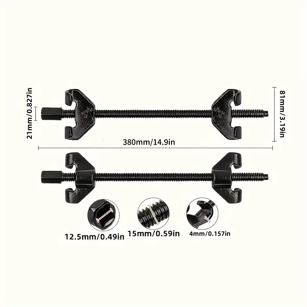 Shock Absorber Spring Compressor Tool Set, Claw Hook for Car Repair and Roll Removal, Manual, Special