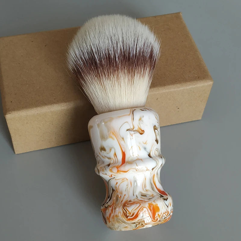 Dscosmetic A2S Soft synthetic hair shaving brush for man wet shaving coffee color handle shaving brush