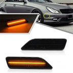 For Mercedes Benz CLS-Class W219 C219 2006-2011 2PCS Led Bumper Turn Signal Lights Side Marker Lamp OEM#2198200321