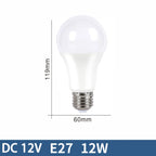 10pcs E27 LED Bulb Lights DC 12V lampada luz E27 lamp 3W 6W 9W 12W 15W 18W spot bulb Led Light Bulbs for Outdoor Lighting AP 12V