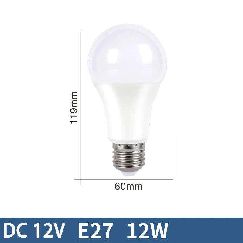 E27 12W / Warm white / DC12V