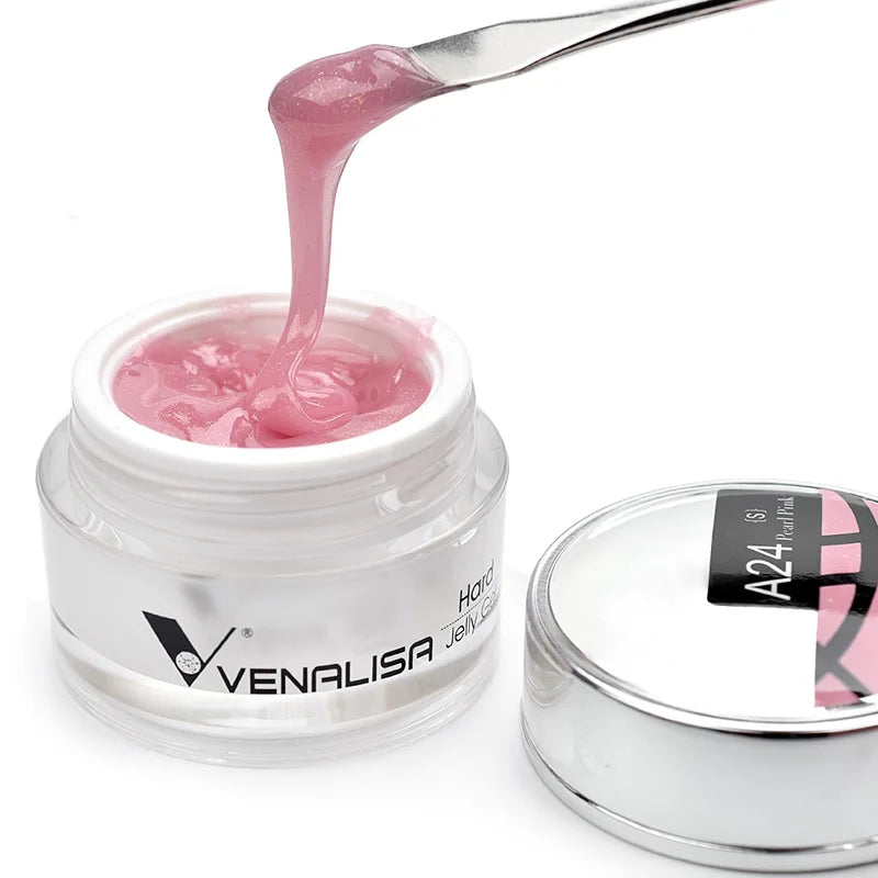 VENALISA 15ml Extension Jelly Gel Camouflage Color Nail Art Manicure Quality Poly Nail Gel Builder Extending UV LED Gel Nail
