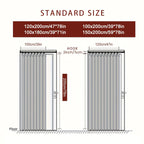 Room Divider Curtain for Kitchen and Balcony, Folding Privacy Panel with Soft Drape and Modern Home Style