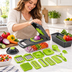 Advanced Vegetable Cutter - Wave Cut Pattern, Decorative Ridges for Veggies, Single Piece