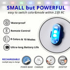 RGB LED Strobe Footwell Light Kit with Remote Control, Rechargeable, 2-10 Lights Set