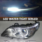 iJDM 9SMD LED Eyelid Eyebrow Modules For 2008-2010 BMW E60 LCI 5 Series 528i 535i 550i M5,HID Matching Xenon White