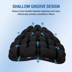 3D Motorcycle Air Seat Cushion, Pressure Relief Air Pad, Shock Absorbing Ventilation Motorcycle Air Seat Cover, Portable
